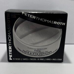Peter Thomas Roth Collagen Hydra-Gel Face&Eye Patches (90 Patches+Tweezers) New
